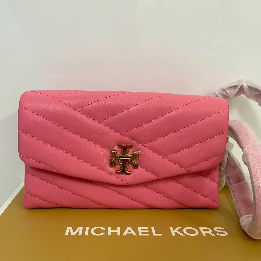 New Tory Burch handbag Kira Chevron chain wallet bag